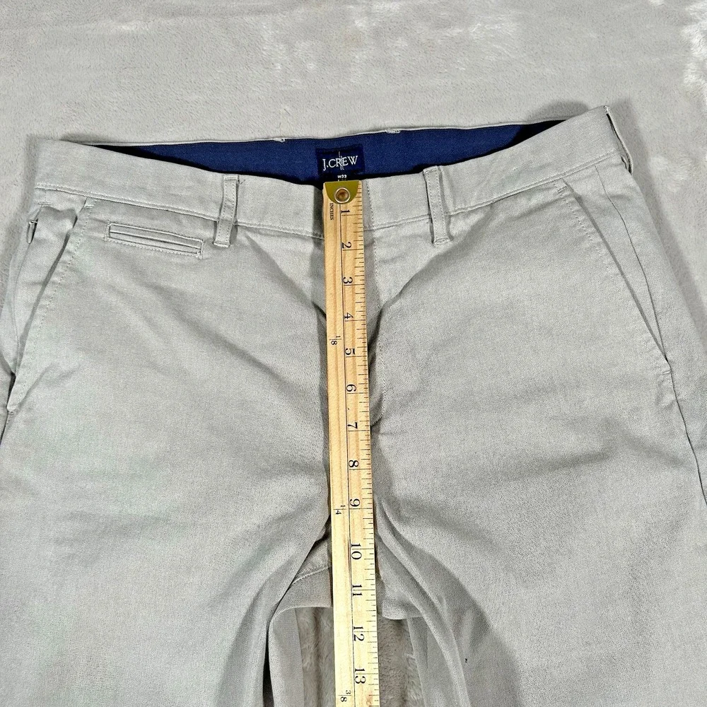 J. Crew Oxford Tech Pants Mens 33x34 Gray 770 Straight Performance Golf Chino